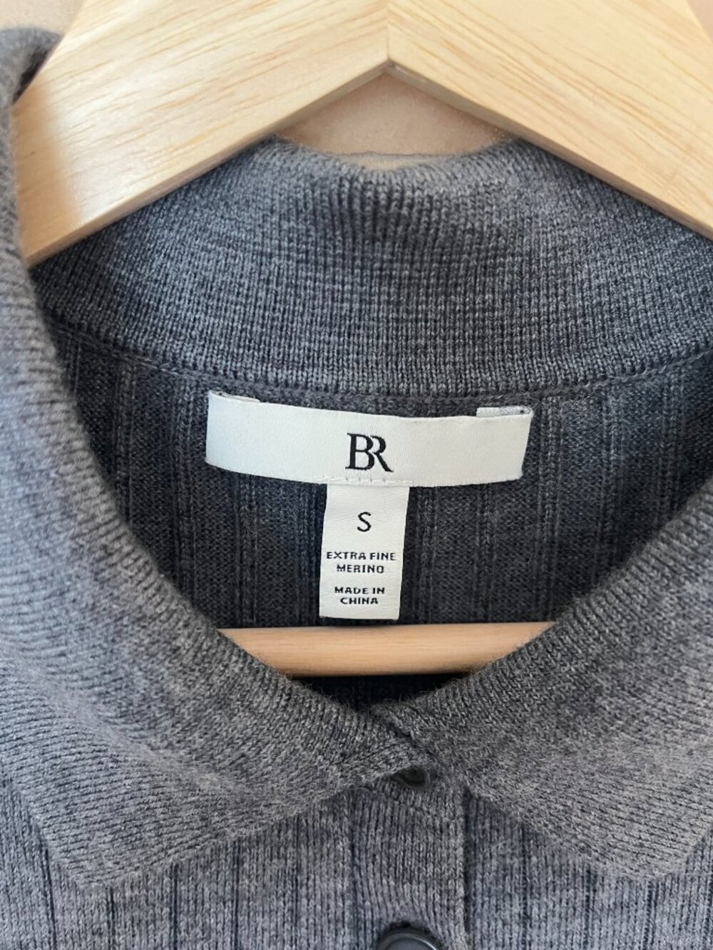 BR Ribbed Merino Sweater Polo - Picture 8 of 8